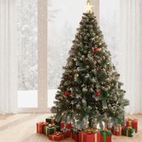 Green Spray White PVC Material Christmas Tree
